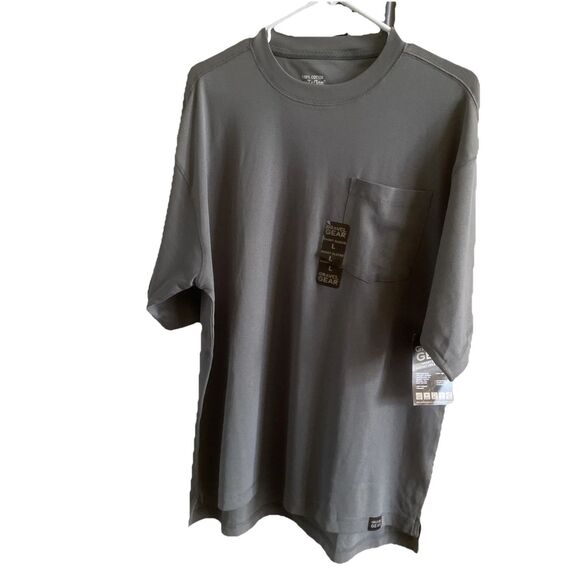 Gravel Gear SS Teflon Slate Green Pocket Tee Shirt Mens Size Large - Picture 1 of 11